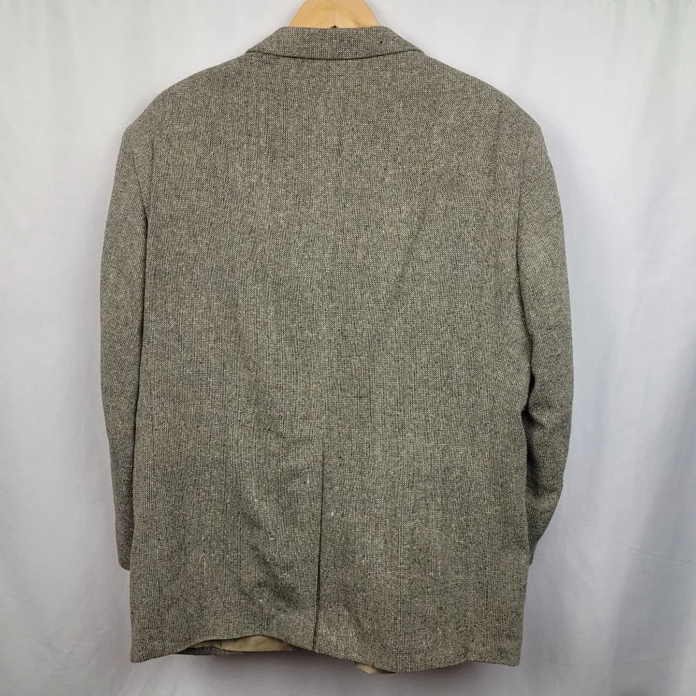 Bert Pulitzer Men Pure Silk Tweed Sports Coat/ Blazer Size 44S - Picture 6 of 7